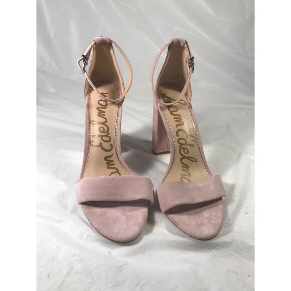 Sam Edelman Women’s “Yaro” Blush Pink Suede 4”Heel Sandals - Picture 2 of 7